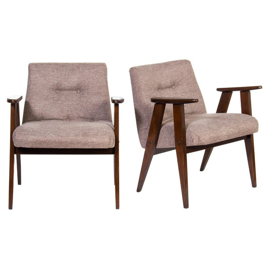 Vintage No. 366 Armchairs by Jozef Chierowski, 1962, Set of 2