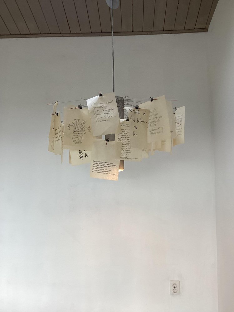 Vintage Note Lamp by Ingo Maurer, 1980