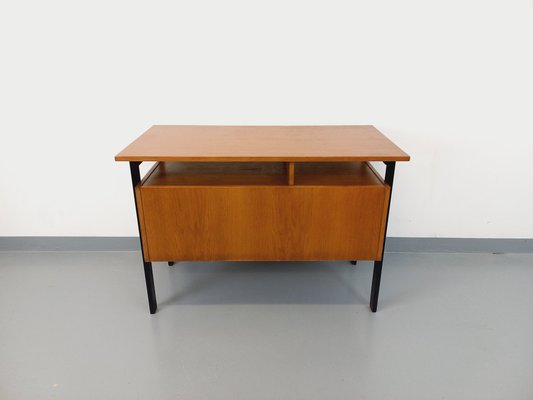 Vintage Oak and Black Wood Office, 1960s-AHO-1808002