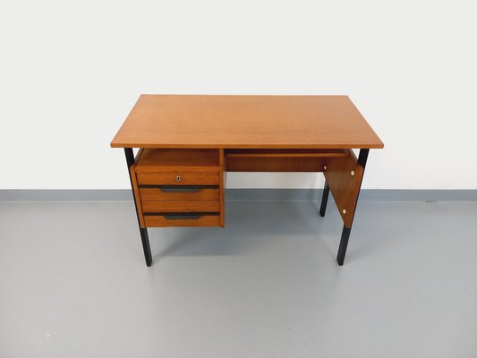 Vintage Oak and Black Wood Office, 1960s-AHO-1808002