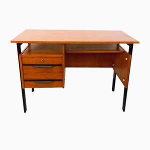 Vintage Oak and Black Wood Office, 1960s-AHO-1808002