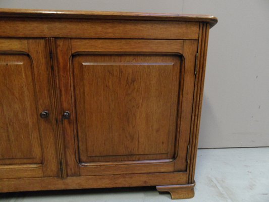 Vintage Oak Bench with Cabinet, 1920s-PNJ-1801978