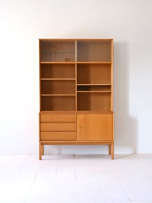 Vintage Oak Bookcase, 1960s-QWP-2034961