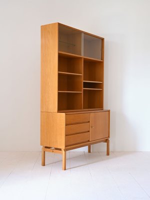 Vintage Oak Bookcase, 1960s-QWP-2034961