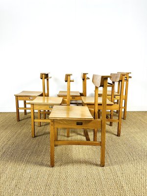 Vintage Oak Chairs, 1960, Set of 6-PLK-2022755