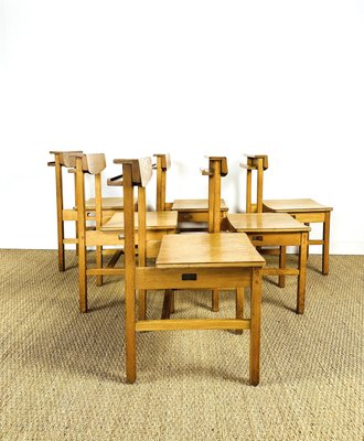 Vintage Oak Chairs, 1960, Set of 6-PLK-2022755