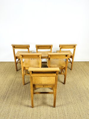 Vintage Oak Chairs, 1960, Set of 6-PLK-2022755