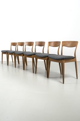 Vintage Oak Chairs, Set of 6-OKG-1801665