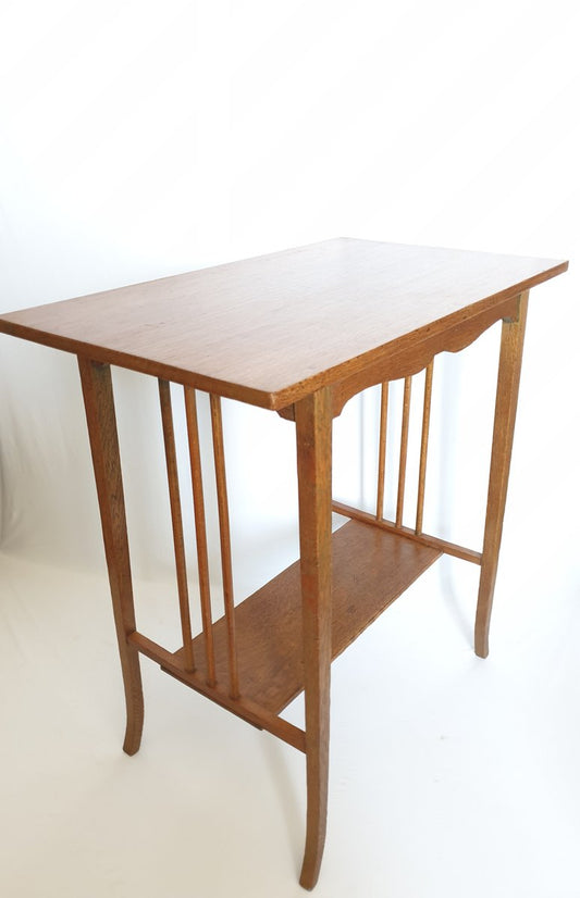 Vintage Oak Console Table, 1910