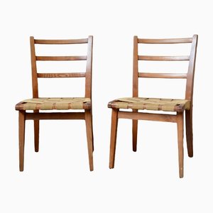 Vintage Oak Dining Chairs, Set of 2-AIU-1327815