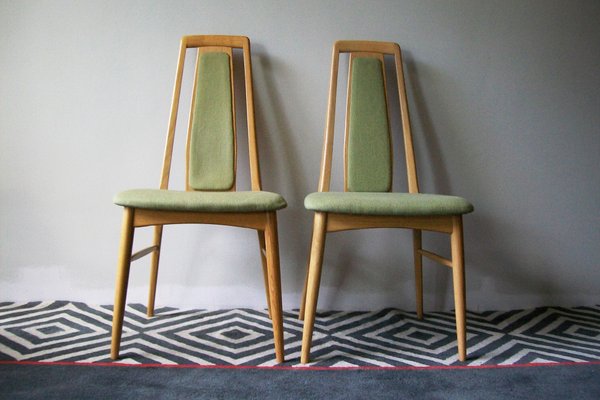 Vintage Oak Eva Side Chairs by Niels Koefoed, Set of 2-ED-863485