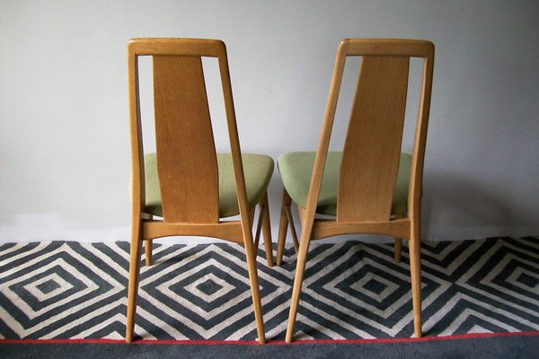 Vintage Oak Eva Side Chairs by Niels Koefoed, Set of 2-ED-863485