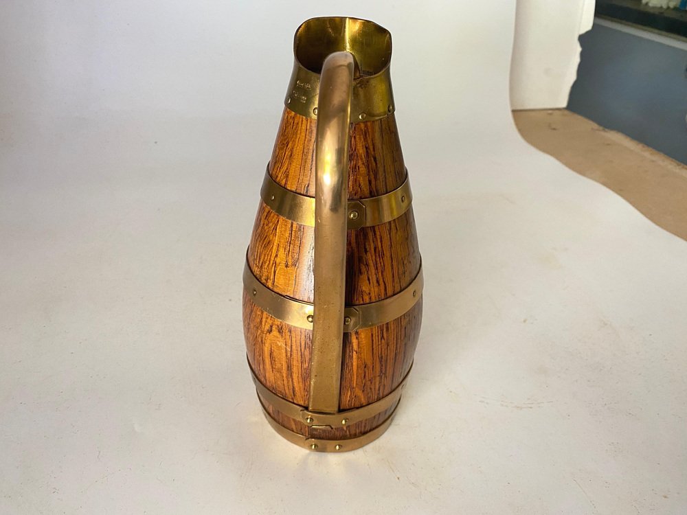 Vintage Oak Jug by Gerard Lafitte, 1930s