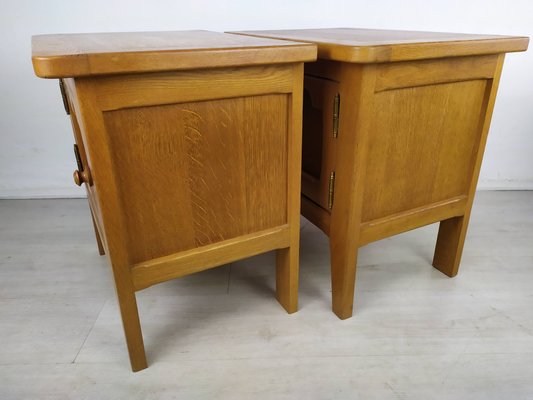 Vintage Oak Nightstands, Set of 2-EAD-1060312