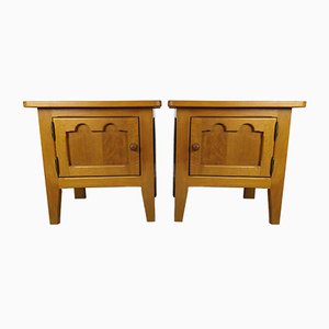 Vintage Oak Nightstands, Set of 2-EAD-1060312