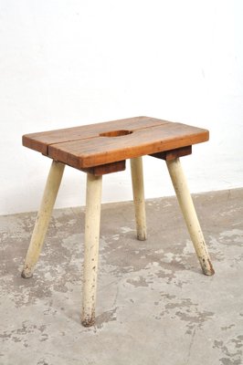 Vintage Oak Stool, 1940s-AOX-1822874