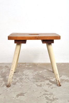 Vintage Oak Stool, 1940s-AOX-1822874