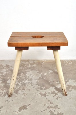 Vintage Oak Stool, 1940s-AOX-1822874