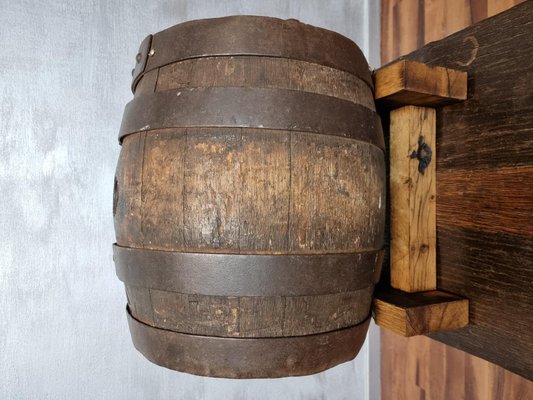 Vintage Oak Wine Barrel-NQV-1138272