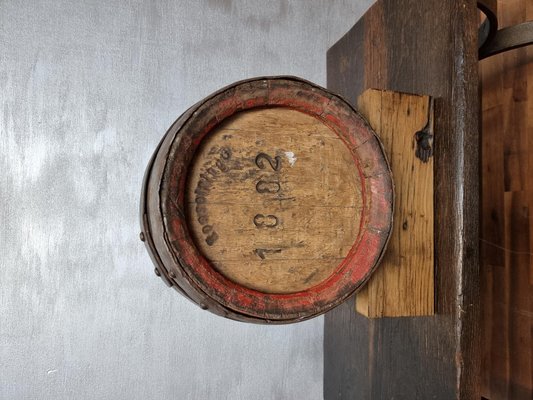 Vintage Oak Wine Barrel-NQV-1138272