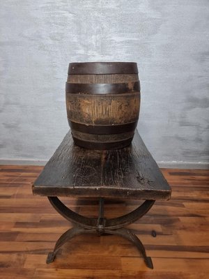 Vintage Oak Wine Barrel-NQV-1138272