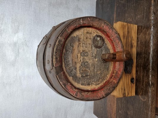 Vintage Oak Wine Barrel-NQV-1138272