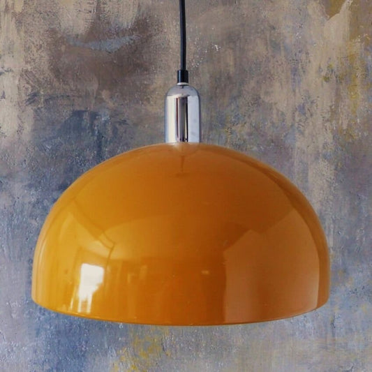 Vintage Ocher Yellow Ceiling Lamp