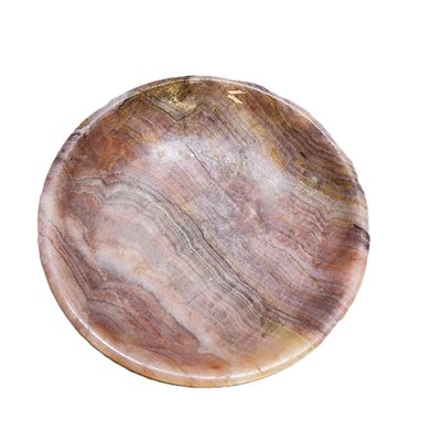 Vintage Onyx Marble Bowl, 1970s-VHW-2043152