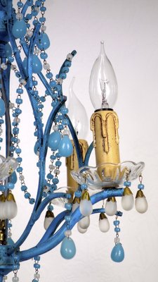 Vintage Opalin Glass Drops Chandelier, 1980-NGU-1820773