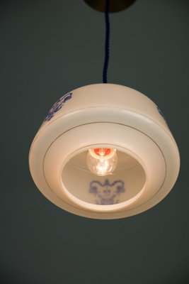 Vintage Opaline Glass Pendant Light-HGJ-738977