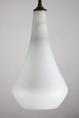 Vintage Opaline Matt Glass Pendant Lamp, 1970s-HGJ-713569