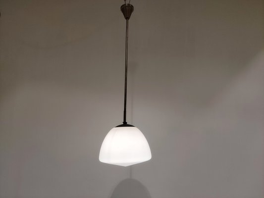 Vintage Opaline Pendant Lamp, 1930s-IRH-667340