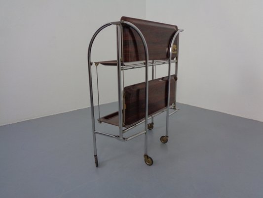 Vintage Optic Rosewood Pressalit Tea Cart, 1970s-RDW-1057976