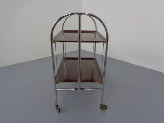 Vintage Optic Rosewood Pressalit Tea Cart, 1970s-RDW-1057976