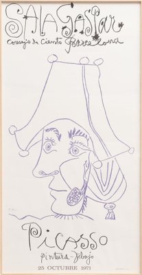 Vintage Pablo Picasso Exhibition Poster, 1971-WM-1221844