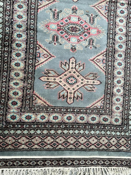 Vintage Pakistani Turkmen Style Bobyrugs Rug, 1980s