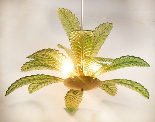 Vintage Palm Chandelier in Murano Glass-QLH-1805337