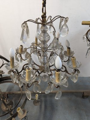 Vintage Pampilles Cage Chandelier-HLV-1819773