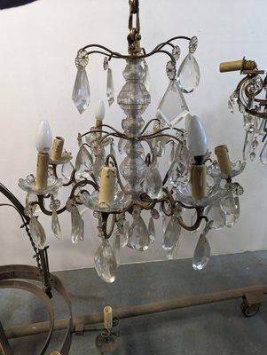 Vintage Pampilles Cage Chandelier-HLV-1819773