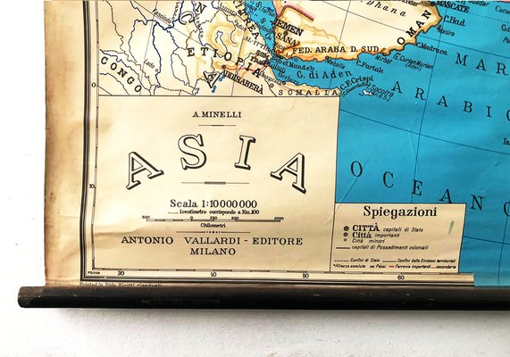 Vintage Paper Asia Map-NZV-1315129