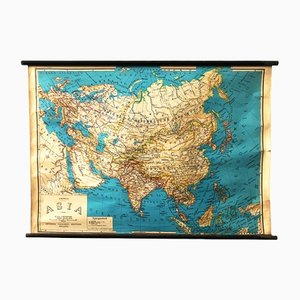 Vintage Paper Asia Map-NZV-1315129