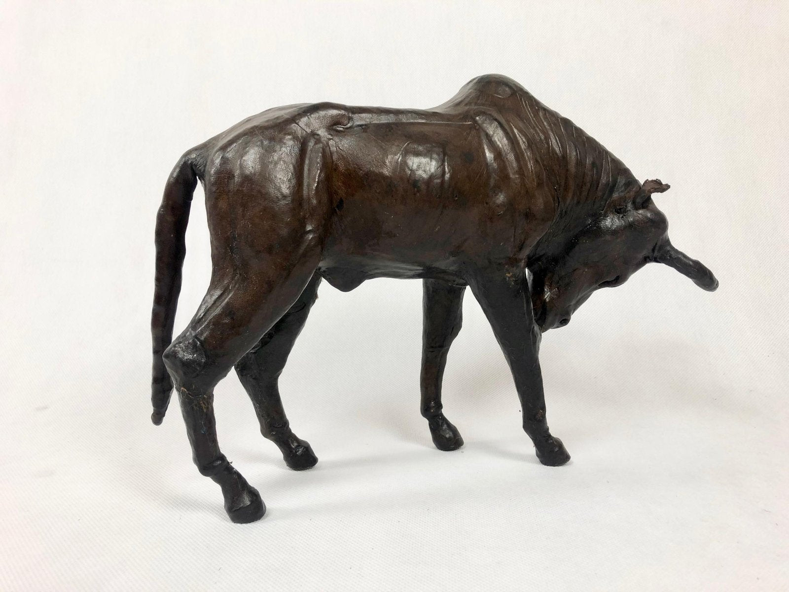 Vintage Papier Mâché Buffalo Figure, 1970s