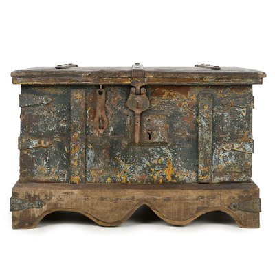 Vintage Patinated Teak Chest-NQ-1823129