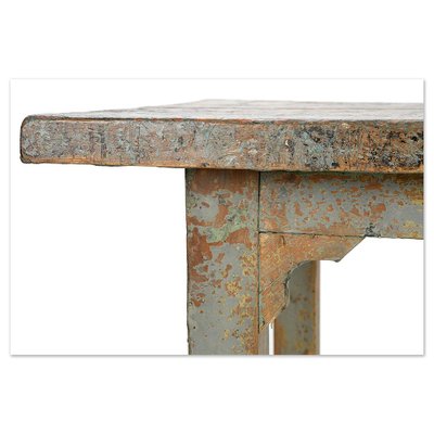 Vintage Patinated Wood Desk-NQ-1823127