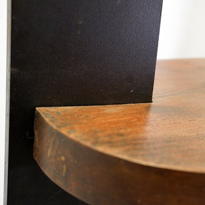 Vintage Pedestal Table in Metal and Wood-NYF-2019108