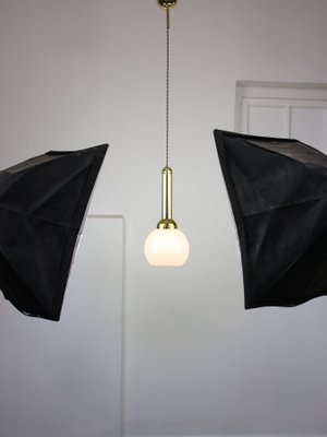 Vintage Pendant Lamp in Metal and Opaline-HGJ-1299390