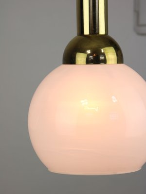 Vintage Pendant Lamp in Metal and Opaline-HGJ-1299390