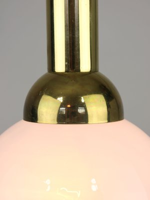 Vintage Pendant Lamp in Metal and Opaline-HGJ-1299390