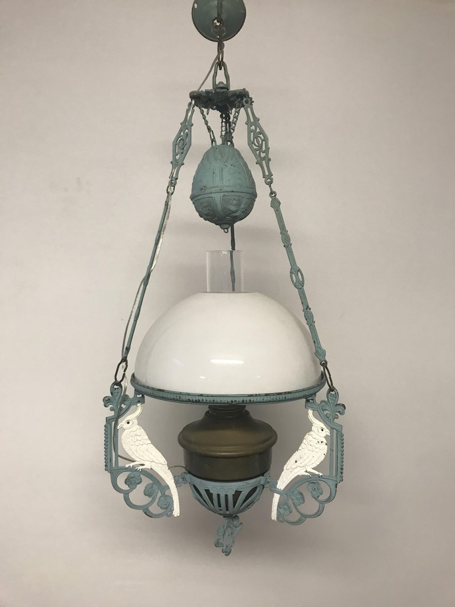 Vintage Pendant Lamp with Parrots