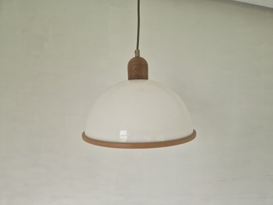 Vintage Pendant Lamp with Wooden Elements from Steinhauer, 1970s-DGW-2027131